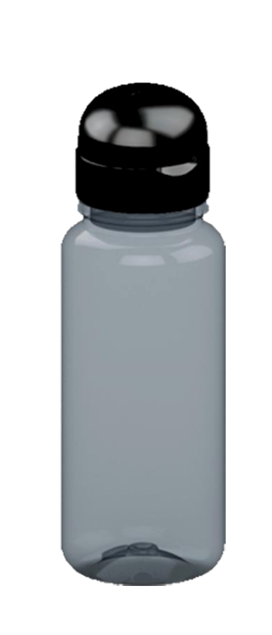 Recycling Sport&acute;s PET Trinkflasche, grau, 0,4 Liter