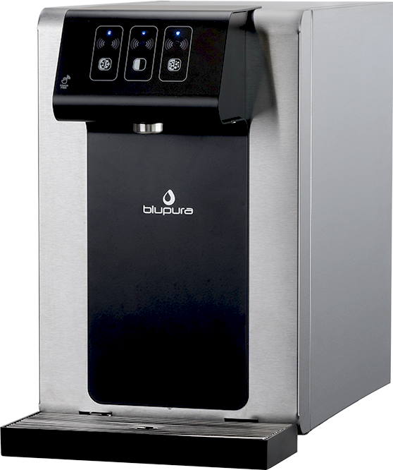 Wasserspender AT Blusoda 30 als Touch Free Version, mit ber&uuml;hrungslosen Infrarot Zapfausl&ouml;sung.